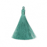 Kwastjes 8 cm Turquoise