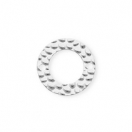 Roestvrij stalen (RVS) Stainless steel onderdelen tussenstuk rond Silver