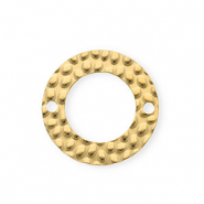 Roestvrij stalen (RVS) Stainless steel onderdelen tussenstuk rond Gold