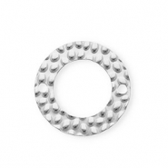 Roestvrij stalen (RVS) Stainless steel onderdelen tussenstuk rond Silver