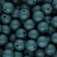 12 mm DQ Acryl kralen Petrol blue