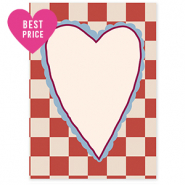 BY31® Sieraden kaartjes hart Crème-red-bordeaux red-light blue