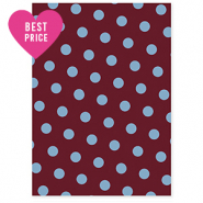 BY31® Sieraden kaartjes stippen Mahogany red-light blue