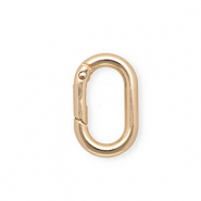 Onderdelen sleutelhanger clasp ovaal Gold