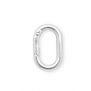 Onderdelen sleutelhanger clasp ovaal Silver