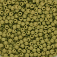 4 mm DQ acryl kralen shiny Olive green