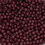 4 mm DQ acryl kralen shiny Mahogany red