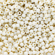 4 mm DQ acryl kralen shiny Off white