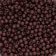 4 mm DQ acryl kralen shiny Dark brown