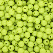 6 mm DQ acryl kralen shiny Lime green