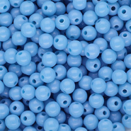6 mm DQ acryl kralen shiny Blue