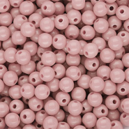 6 mm DQ acryl kralen shiny Vintage pink