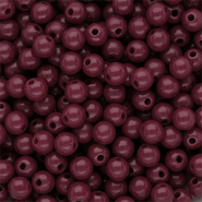 6 mm DQ acryl kralen shiny Mahogany red