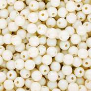 6 mm DQ acryl kralen shiny Off white
