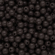 6 mm DQ acryl kralen shiny Dark chocolate brown