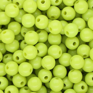 8 mm DQ acryl kralen shiny Lime green