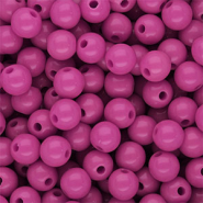 8 mm DQ acryl kralen shiny Magenta