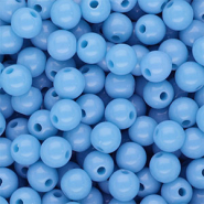 8 mm DQ acryl kralen shiny Blue