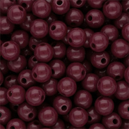8 mm DQ acryl kralen shiny Mahogany red