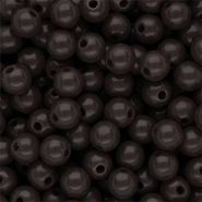 8 mm DQ acryl kralen shiny Dark chocolate brown