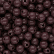 8 mm DQ acryl kralen shiny Dark brown