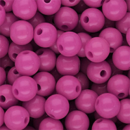 10 mm DQ acryl kralen shiny Magenta