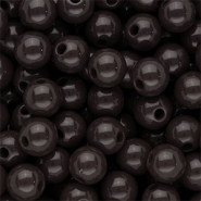 10 mm DQ acryl kralen shiny Dark chocolate brown