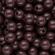 10 mm DQ acryl kralen shiny Dark brown