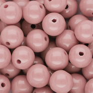 12 mm DQ acryl kralen shiny Vintage pink