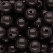 12 mm DQ acryl kralen shiny Dark chocolate brown