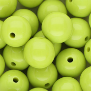 16 mm DQ acryl kralen shiny Lime green
