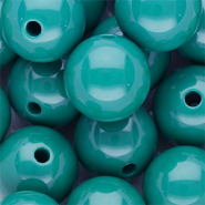 18 mm DQ acryl kralen shiny Turquoise