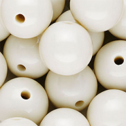 18 mm DQ acryl kralen shiny Off white