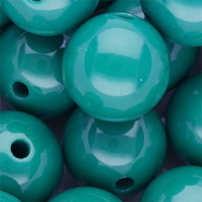 20 mm DQ acryl kralen shiny Turquoise