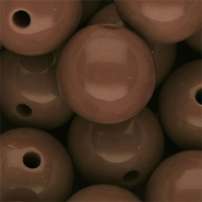 20 mm DQ acryl kralen shiny Brown