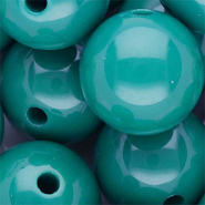 25 mm DQ acryl kralen shiny Turquoise