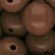 25 mm DQ acryl kralen shiny Brown