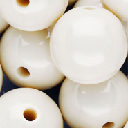 25 mm DQ acryl kralen shiny Off white