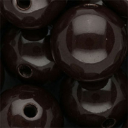 25 mm DQ acryl kralen shiny Dark chocolate brown