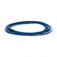 leer rond 1mm Dark blue