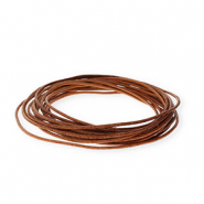 leer rond 2mm Brown