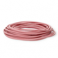 leer rond 3mm Light pink