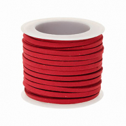 Imitatie su&egrave;de plat 3mm Red