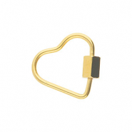 Roestvrij stalen (RVS) stainless steel onderdelen slot hart Gold