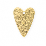 Roestvrij stalen (RVS) Stainless steel hangers hart Gold