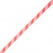BY31® Lint met tekst zuurstok Red-light pink-gold