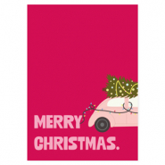 BY31&reg; Sieraden kaartjes "Merry christmas" Red-light pink-green