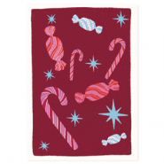 BY31&reg; Sieraden kaartjes zuurstokken Bordeaux red-multicolour