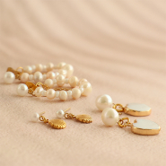 Inspiratiesets Maak een unieke collectie met roestvrij stalen zoetwaterparel oorstekers