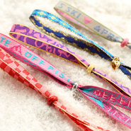 Nieuw Nieuwe prachtige collectie lint met tekst!